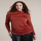 Draped High Neck Top image number 0