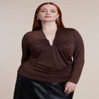 Shirred Square Neck Wire Top image number 0