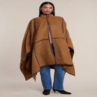 Funnel Neck Cape Coat image number 1