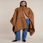 Funnel Neck Cape Coat image number 0