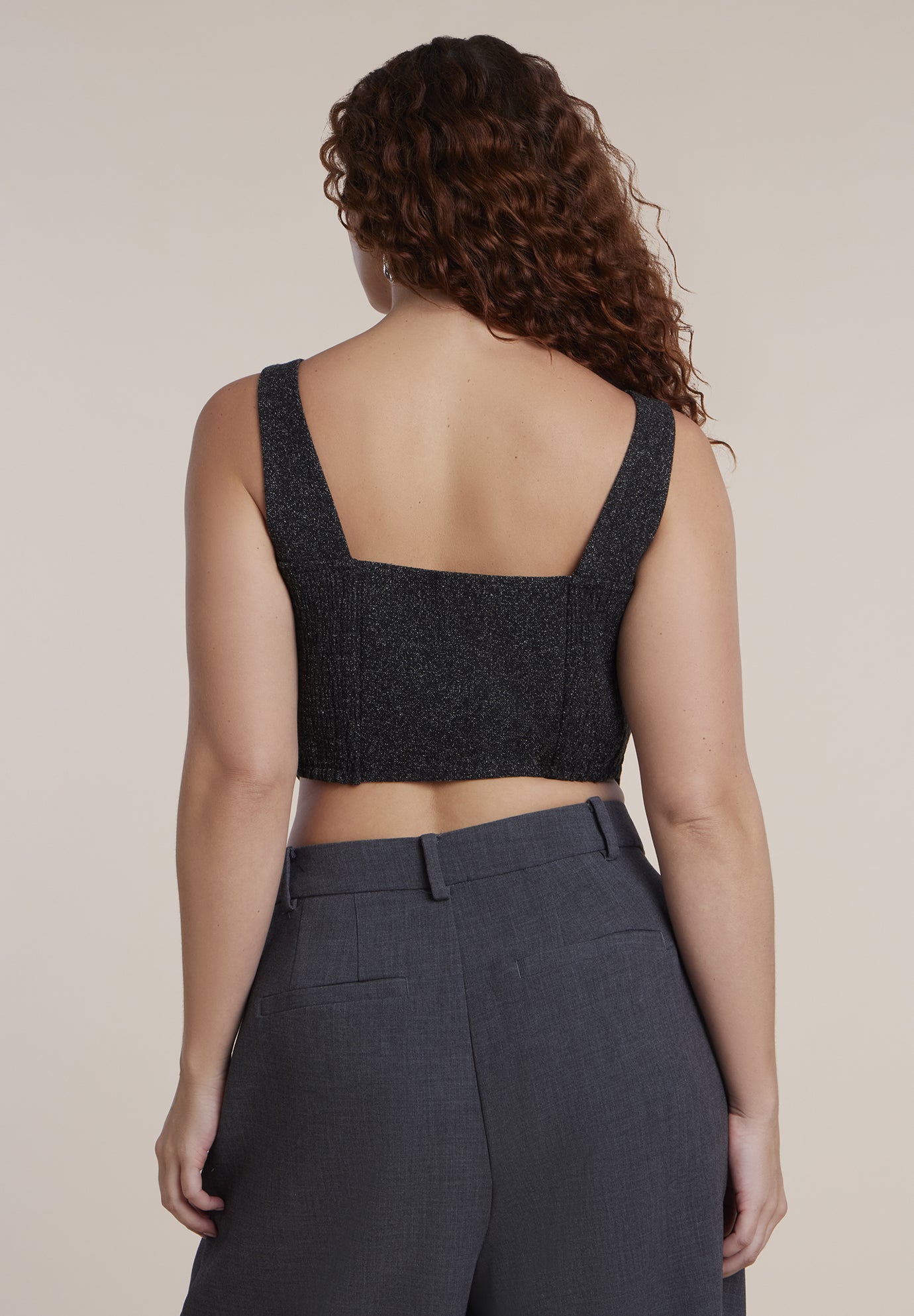 Scoop Neck Corset Vest image number 1