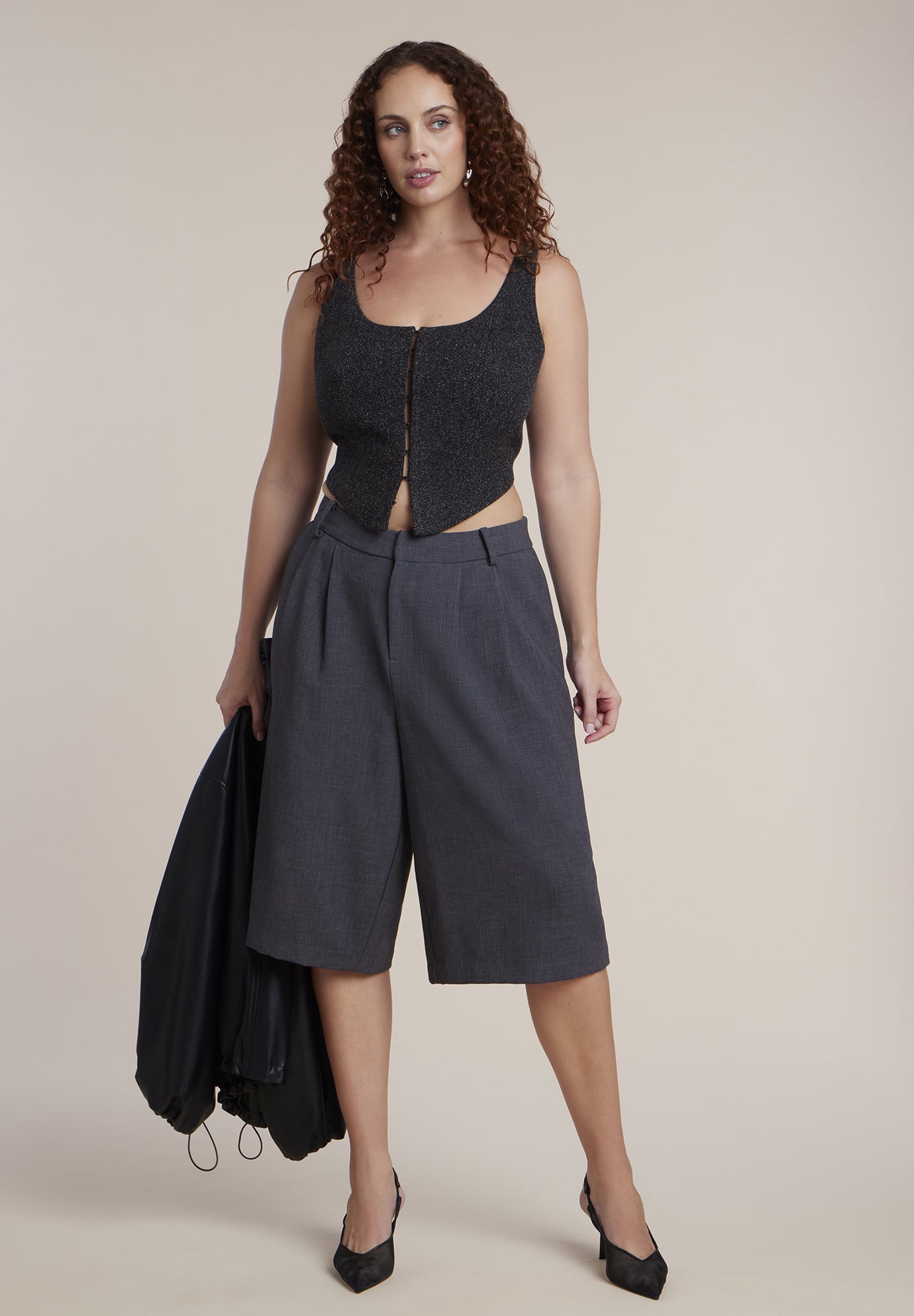 Scoop Neck Corset Vest image number 2