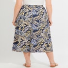 Linen-Blend Skirt image number null