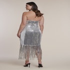 Fringe-Detail Sequin Maxi Dress image number 1