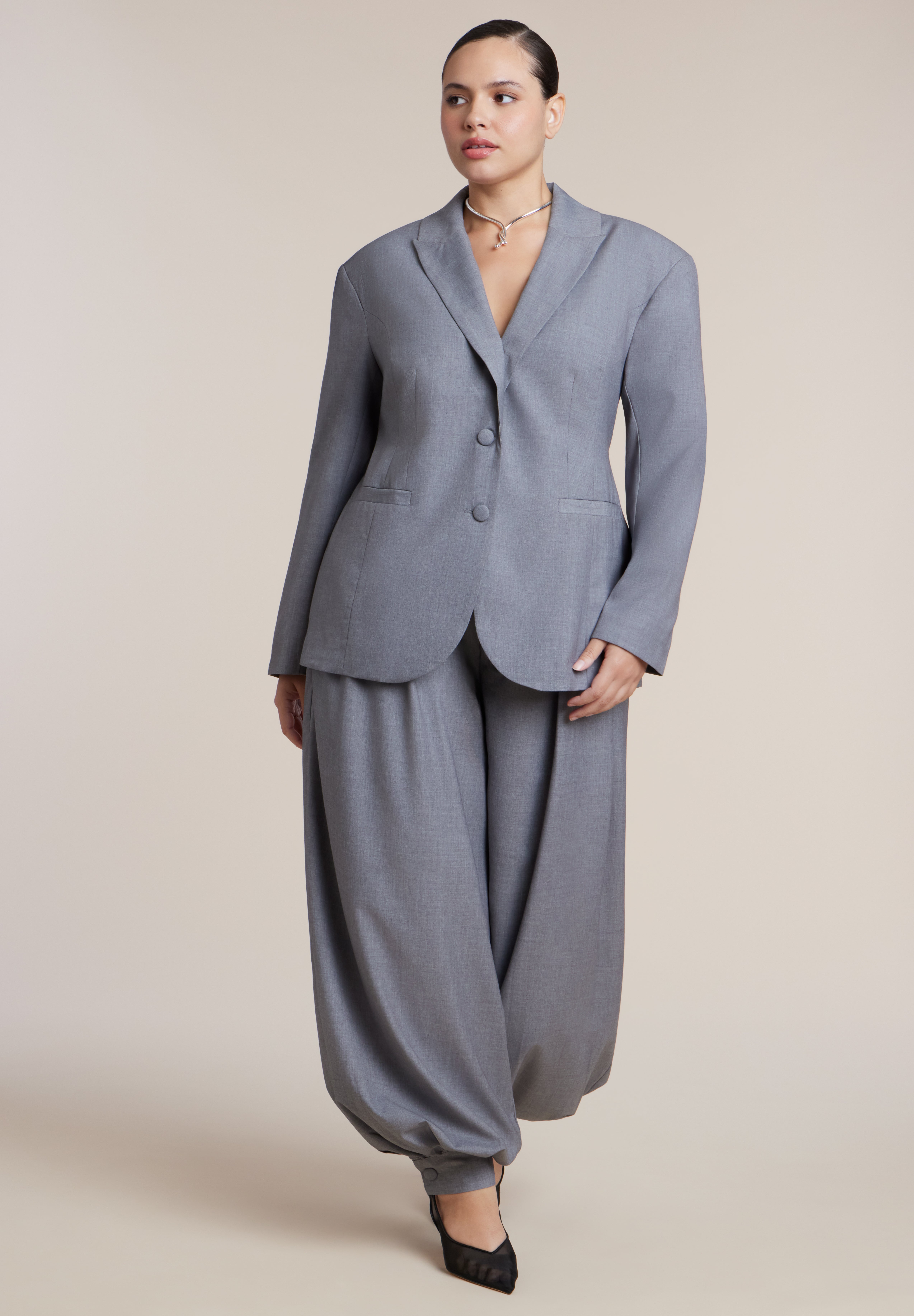Adjustable Back-Belt Blazer image number 2