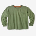 Heavyweight Crewneck Long-Sleeve Pocket T-Shirt image number null