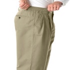 Wrinkle-Free Double-Pleat Pant with Side-Elastic Waist image number null