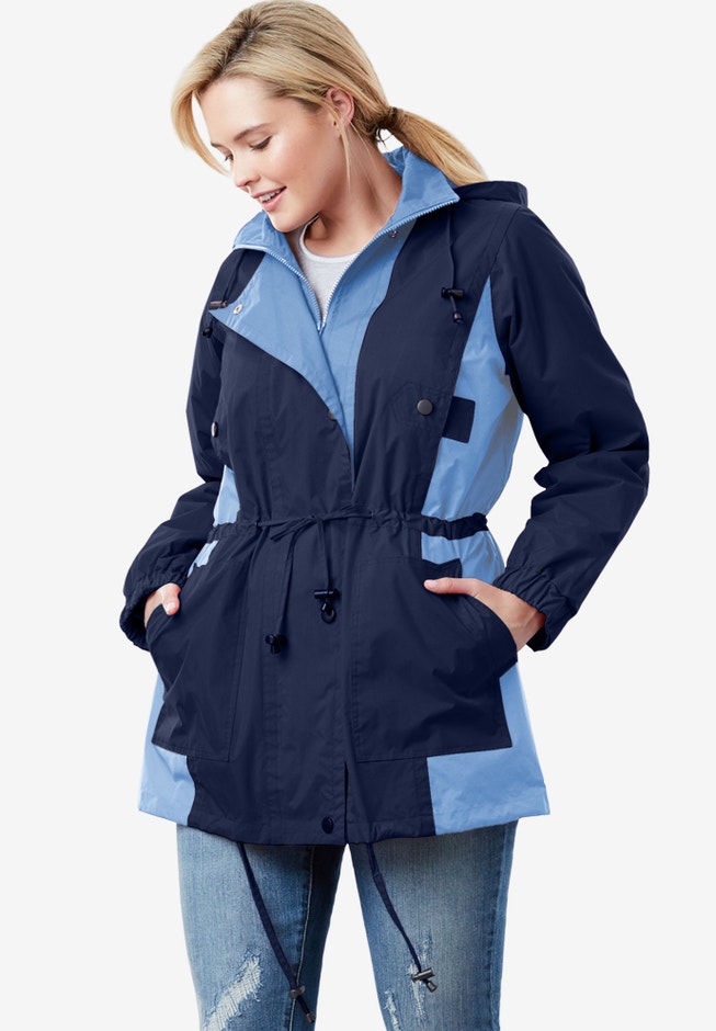 Colorblocked Taslon® Anorak image number 4
