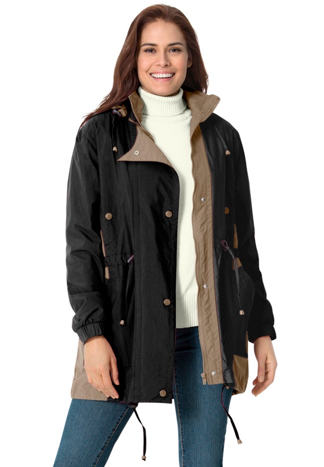 Colorblocked Taslon® Anorak image number 5