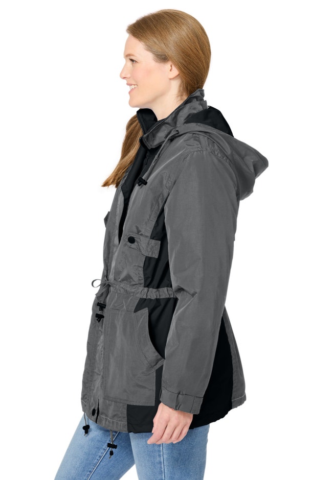Colorblocked Taslon® Anorak image number 2