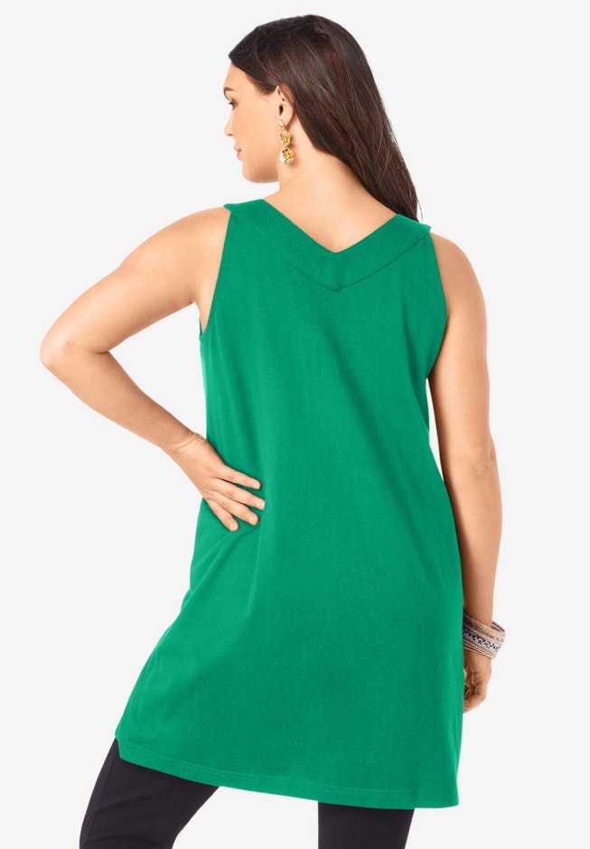 Ultimate Pleated Tunic Tank image number 1