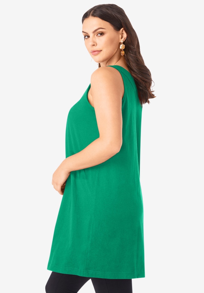 Ultimate Pleated Tunic Tank image number 2
