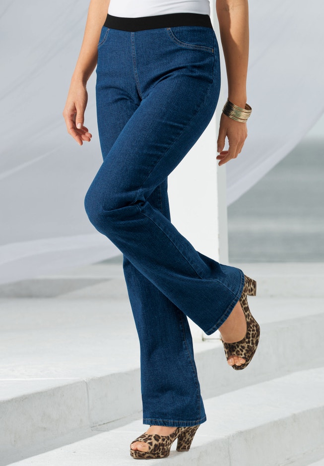 Plus Size Invisible Stretch® All Day Bootcut Jean image number 2