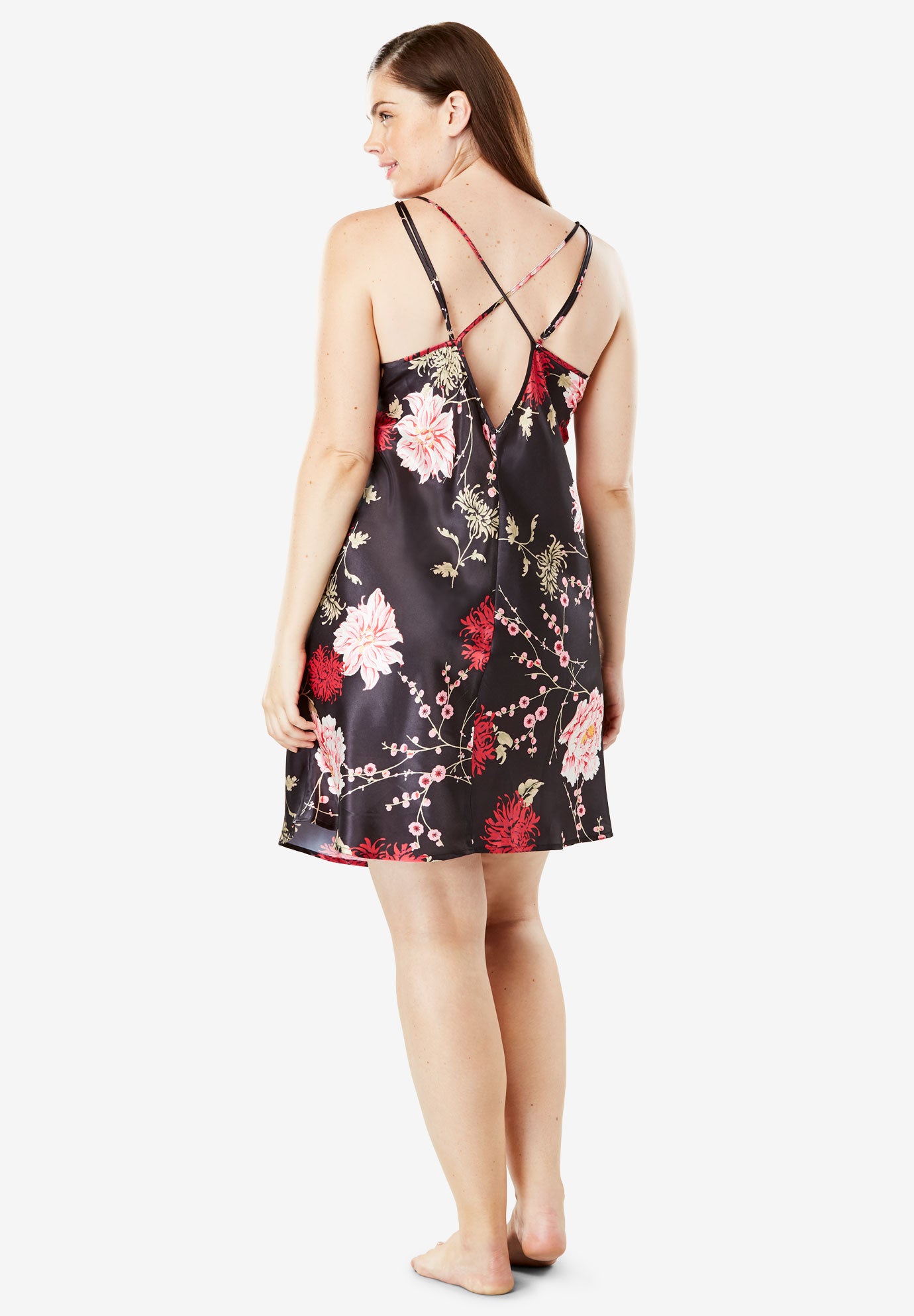 The Luxe Satin Short Peignoir Set image number 4