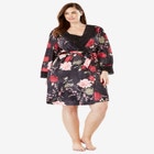 The Luxe Satin Short Peignoir Set image number null