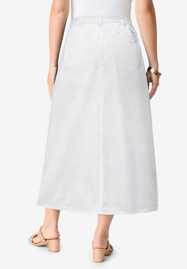 Plus Size Easy-Wear A-Line Skirt image number 1