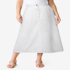 Plus Size Easy-Wear A-Line Skirt image number null