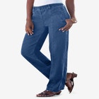 Plus Size Easy-Wear Straight Leg Jean image number null