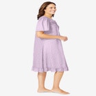 Short Floral Print Cotton Gown image number null