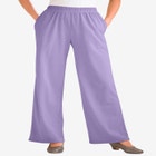 7-Day Wide-Leg Elastic-Waist Stretchy Knit Pant image number null
