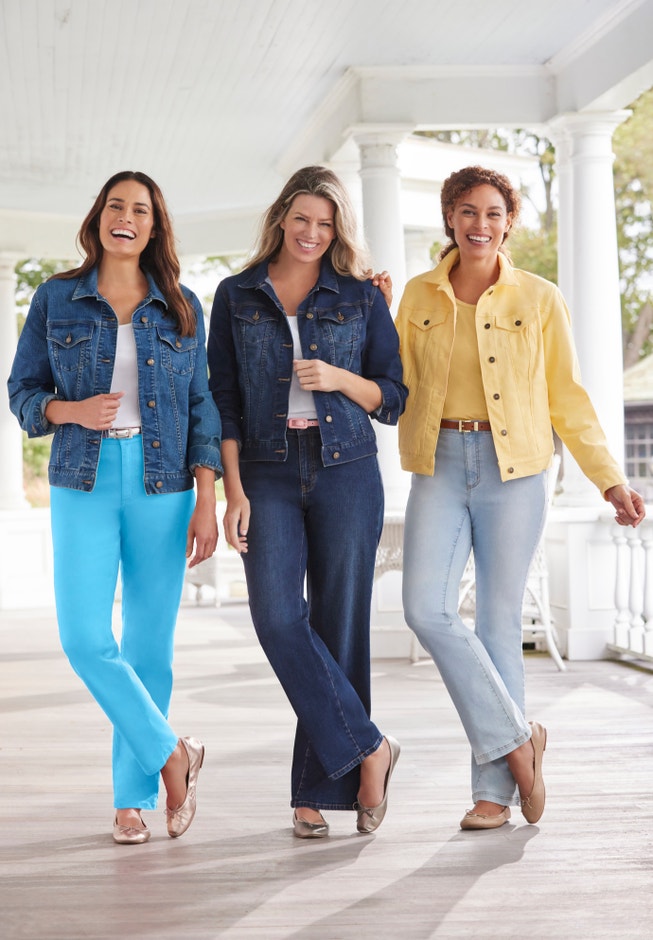 Straight-Leg Stretch Denim Jean image number 6