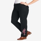 Straight-Leg Stretch Denim Five-Pocket Jeans image number null