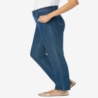 Straight-Leg Stretch Denim Five-Pocket Jeans image number null