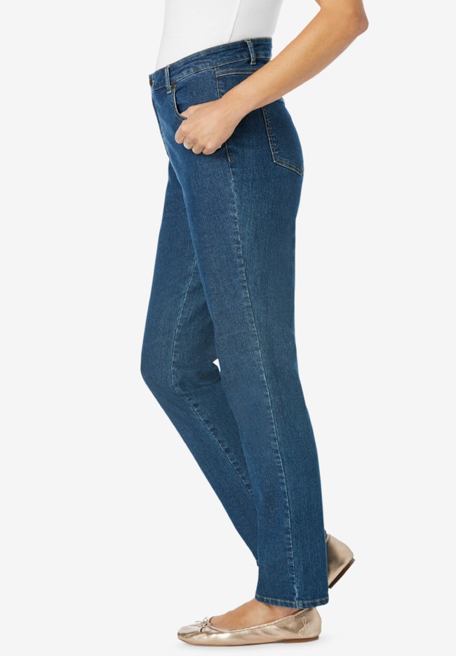 Straight-Leg Stretch Denim Jean image number 2