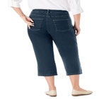 Stretch Denim Five-Pocket Capri Jeans image number null