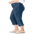 Stretch Denim Five-Pocket Capri Jeans image number null