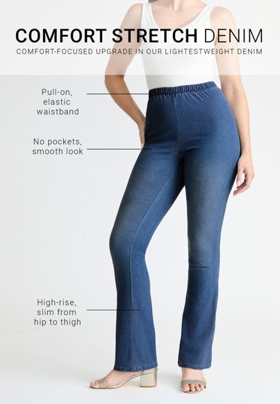 Plus Size Comfort Stretch Bootcut Jean image number 3