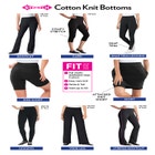 Stretch-Cotton Knit Pull-On Leggings image number null