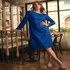 Stretch Lace Shift Dress image number null