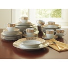 Medici 40-Pc. Golden Porcelain Dinnerware Set image number null