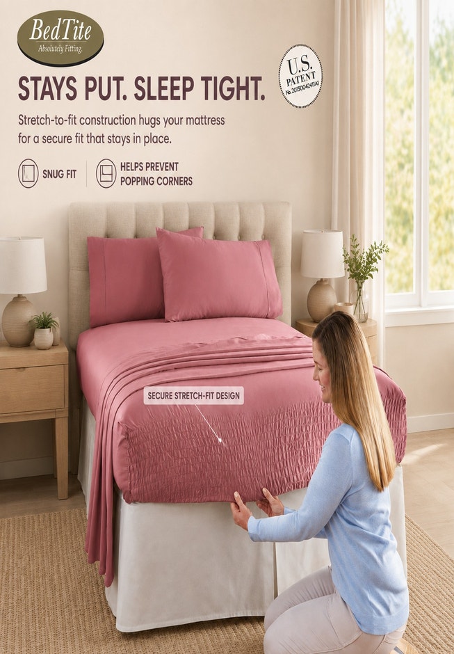Bed Tite&trade; 300 Thread Count Sheet Set image number 2