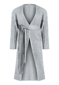 Women's Cardigan in Alpaca Blend with Dégradé Effect beige