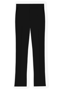 High Waisted Flare Leg Suit Pants, Black | ELOQUII
