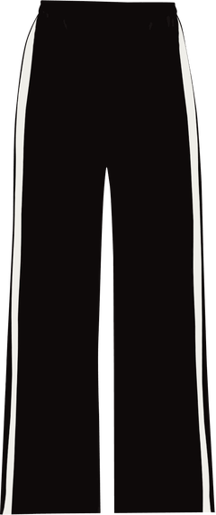 High Rise Wide Leg Pant with Side Stripe, Black | Eloquii High Rise Wide Leg Pant with Side Stripe, Black | Eloquii