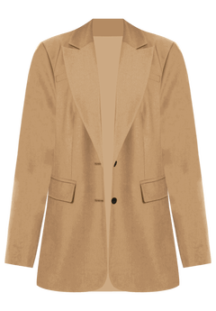 Classic Tailored Blazer - Long 365 Suit, Biscuit | Eloquii Classic Tailored Blazer - Long 365 Suit, Biscuit | Eloquii