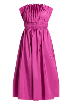 パーティードレス Eloise Pleated Cocktail Dress Eloise Midi Dress - Halter Neck Pleated Dress in Grape | Showpo