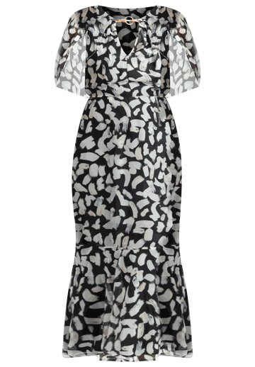 Chiffon Ruched Maxi Dress