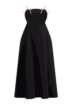 knee length dresses for ladies Floral Bow Strap Dress for Girls Ceremonies and Portraits main image 1