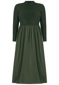 【OVERDUEFLAIR】two way banding dress_beige TWO WAY BANDING DRESS_CAMEL - overdue flair