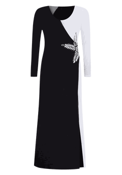 Colorblock Embellished Maxi Dress | ELOQUII