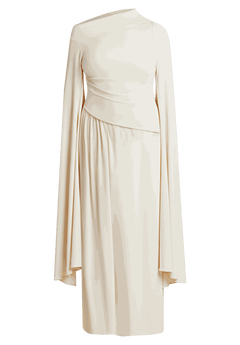 Cape Sleeve Draped Dress | ELOQUII Cape Sleeve Draped Dress | ELOQUII