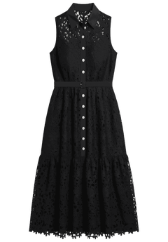Lace Dress With Buttons & Collar | ELOQUII