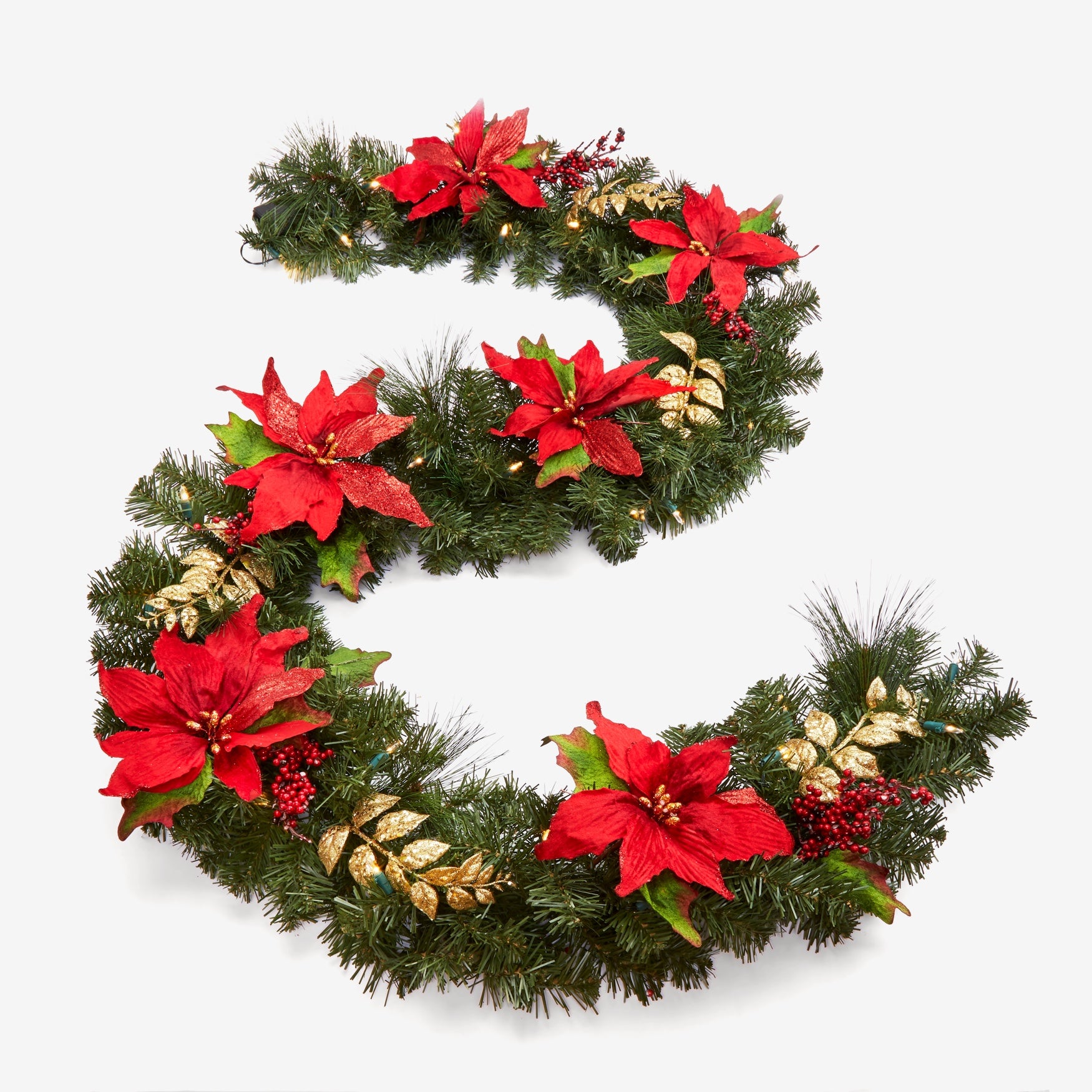 Poinsettia garland on sale