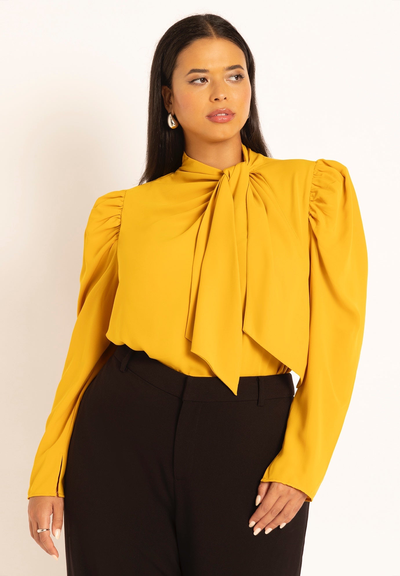Drape Front Blouse