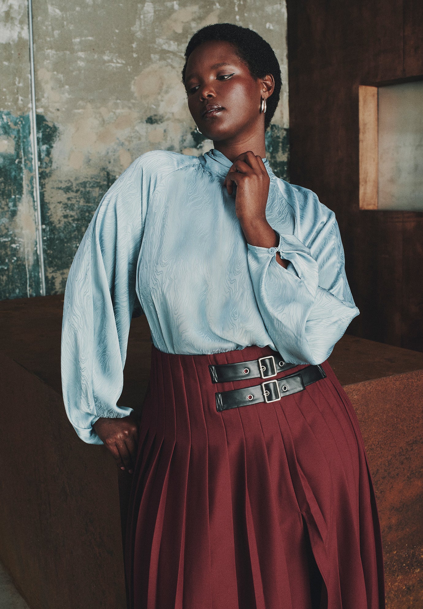 Jacquard Scarf Blouse | ELOQUII