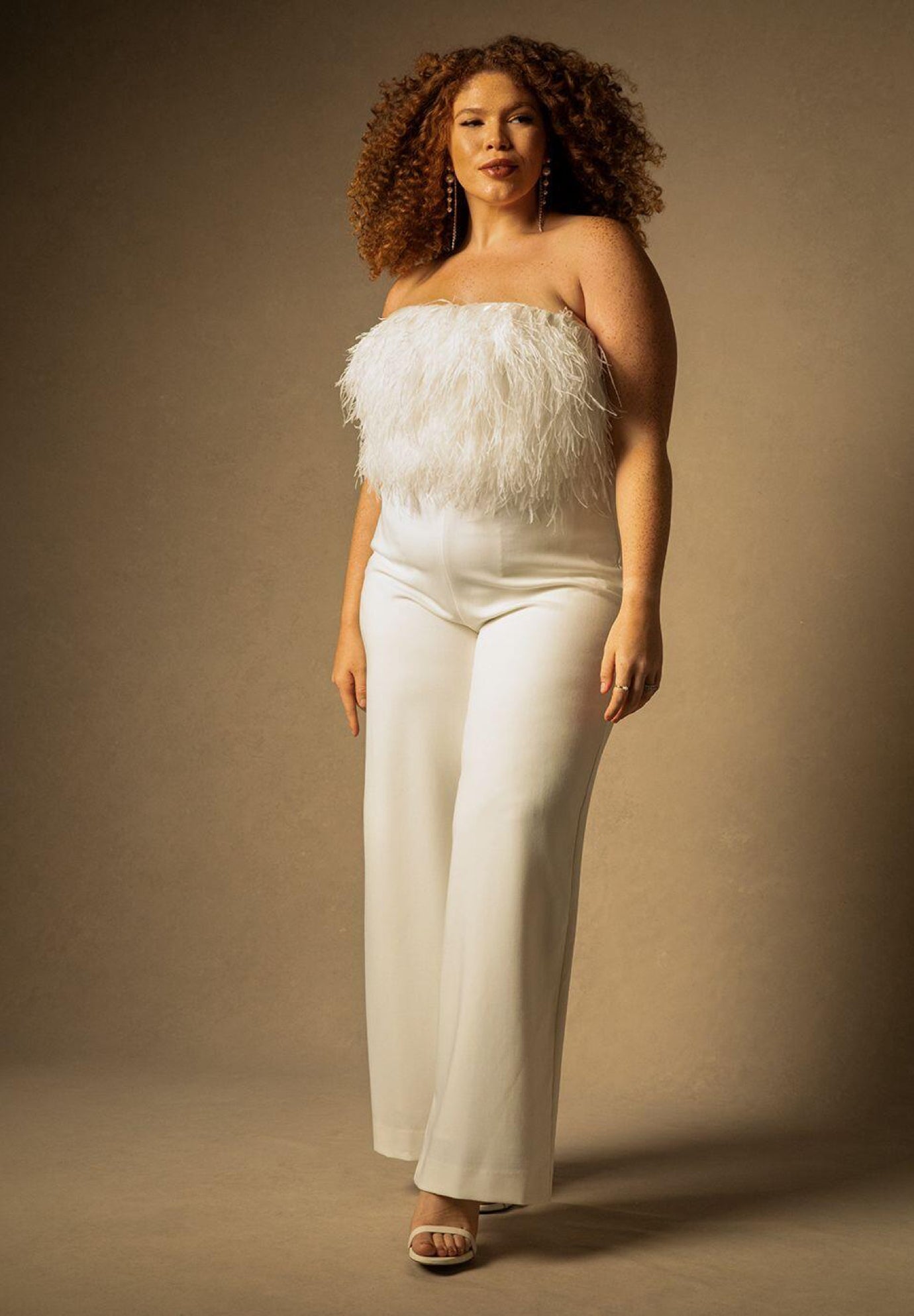 Eloquii white jumpsuit sale